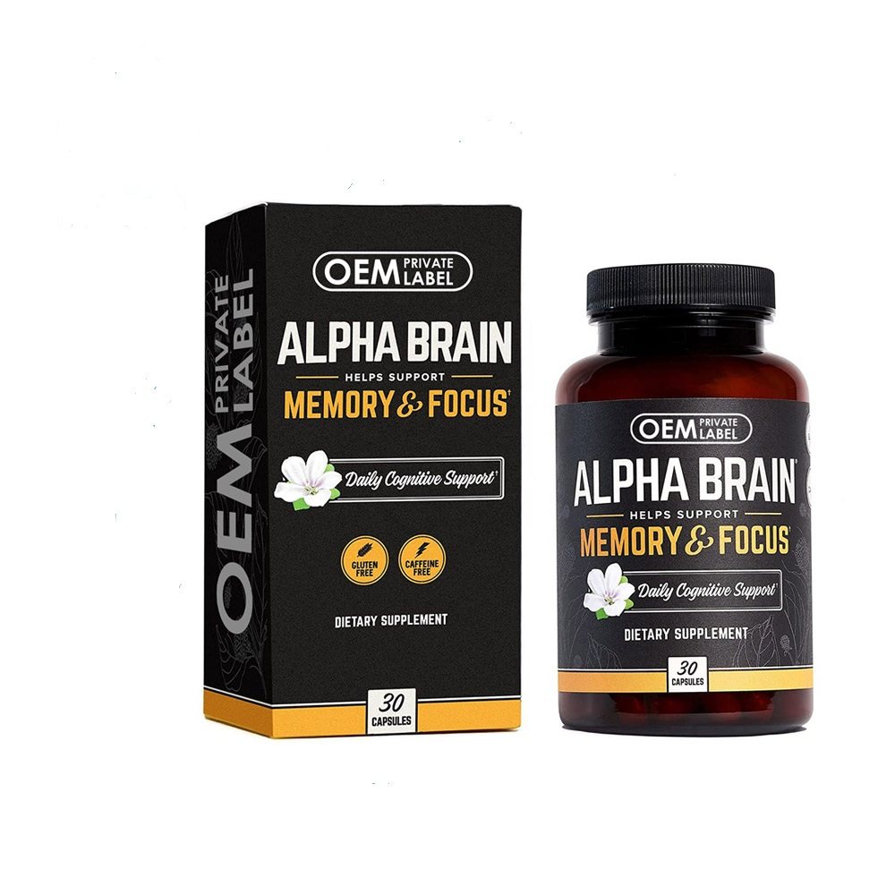 Vegan Capsules Nootropic Alpha-GPC for Brain Support, Focus, Memory, Motivation, and Energy